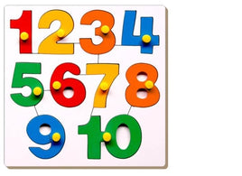 Little Fingers Tray - Numbers 0-10 Picture Inside with Knob