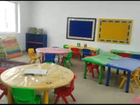 Little Fingers Intra Kids Strong and Sturdy School Study Half Round Moon Kids Table
