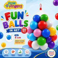 Little Fingers 8 cm Play Balls for Ball Pools, Pack of 50
