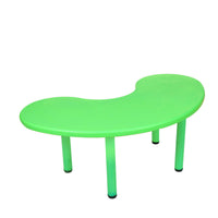 eHomeKart Plastic Moon Table - Front Round Table for Kids - Perfect for Home - (53 x 20 x 20 inches) - Colour May Vary - Chairs NOT Included (Yellow)