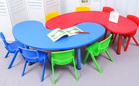 Little Fingers Intra Kids Strong and Sturdy School Study Half Round Moon Kids Table