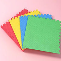 Ehomekart - EVA Kid's Interlocking Play Mat - 11 mm Thickness - Set of 8 Tiles - 62cm x 62cm Each Tile - 32 Square Feet Total Area(Multicolor)