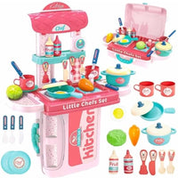 Little Fingers Kids 3-in-1 Beauty Set with Mirror, Hair Dryer, Nail Polish, Comb Hair, Rings