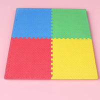 Ehomekart - EVA Kid's Interlocking Play Mat - 11 mm Thickness - Set of 8 Tiles - 62cm x 62cm Each Tile - 32 Square Feet Total Area(Multicolor)