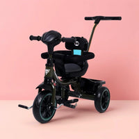 Fun Ride Kids Aster Tricycle with 360 Rotatable Seat, Parental Control Handle for 1.5 to 5 Years - Musical Trike for Kids with Safety Handle for Boys and Girls (Green)