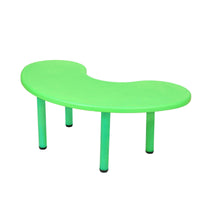 eHomeKart Plastic Moon Table - Front Round Table for Kids - Perfect for Home - (53 x 20 x 20 inches) - Colour May Vary - Chairs NOT Included (Yellow)