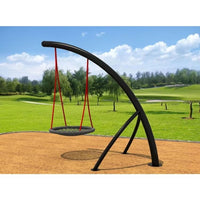 Little Fingers Playground Spider Rope Climbing Net Hammock Swing, 500kg Capacity, Red/Green/Black, PP/Metal/Steel Construction, Indoor/Outdoor,