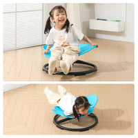 Little Fingers Hover Spin Seat for Kids & Adults | Indoor Spinning Balance Seat for Fun, Play & Movement | Sturdy Rocker Swivel Seat | Color may Vary