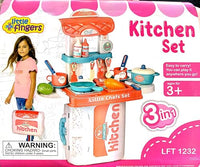 Little Fingers Kids 3-in-1 Beauty Set with Mirror, Hair Dryer, Nail Polish, Comb Hair, Rings