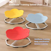 Little Fingers Hover Spin Seat for Kids & Adults | Indoor Spinning Balance Seat for Fun, Play & Movement | Sturdy Rocker Swivel Seat | Color may Vary