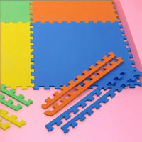 Ehomekart - EVA Kid's Interlocking Play Mat - 11 mm Thickness - Set of 8 Tiles - 62cm x 62cm Each Tile - 32 Square Feet Total Area(Multicolor)