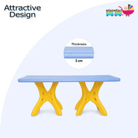 eHomeKart Rectangle Shape Kids Table - 48 inch Plastic Study Table for Home or Play Schools, Indoor and Outdoor