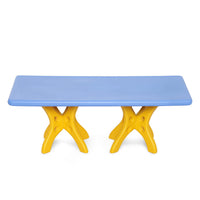 eHomeKart Rectangle Shape Kids Table - 48 inch Plastic Study Table for Home or Play Schools, Indoor and Outdoor