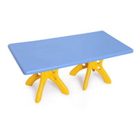 eHomeKart Rectangle Shape Kids Table - 48 inch Plastic Study Table for Home or Play Schools, Indoor and Outdoor