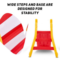 Baybee 3 in 1 Baby Slides for Kids | Outdoor Sliding with Basketball Set, Antislip Steps & Climbing | Perfect Baby Play Area Indoor Setup | Freestanding Slider for Kids 2 to 5 Years (Grand Slide)