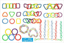 Little Fingers Preschool Beads for Kids - Toddler Crafts with Travel Tote - Montessori Toys for Toddlers Occupational Therapy Fine Motor Skills Toys (Logical Link), Multicolor