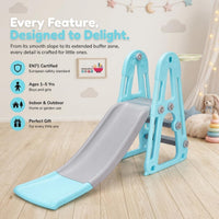 eHomeKart Garden Slide for Kids - Super Garden Slider with Extended Buffer Zone - for Boys and Girls - Perfect for Home/Indoor or Outdoor - 140 X 62 X 85 cm (Super Slider)