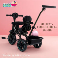 Fun Ride Kids Aster Tricycle with 360 Rotatable Seat, Parental Control Handle for 1.5 to 5 Years - Musical Trike for Kids with Safety Handle for Boys and Girls (Green)