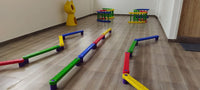 Little Fingers Kids Plastic Balancing Bridge (Multicolor) - 4pc