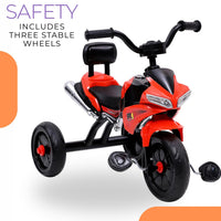 eHomeKart FunRide R1 Kids Tricycle - Front Headlight and Musical - 2 Years to 5 Years - Trike for Indoor and Outdoor - Up to 30 Kgs - Made in India (Blue)