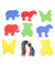 Little Fingers Multi-Shape Lacing Cards Set – Educational Threading Toy for Kids with Animals More (10-PCS)