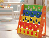 Intra Kids Plastic Bookshelf Magazine Holder for School/Office/Reception Living Room Furniture : Bookcases, Multicolour