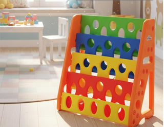 Intra Kids Plastic Bookshelf Magazine Holder for School/Office/Reception Living Room Furniture : Bookcases, Multicolour