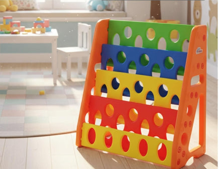 Intra Kids Plastic Bookshelf Magazine Holder for School/Office/Reception Living Room Furniture : Bookcases, Multicolour