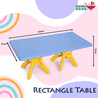 eHomeKart Rectangle Shape Kids Table - 48 inch Plastic Study Table for Home or Play Schools, Indoor and Outdoor