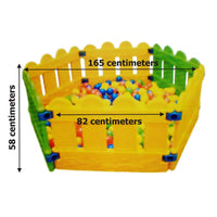 Little Fingers Plastic Beautiful Baby Ball Pool Ball Pit + 100 Play Balls -(Hexagon)