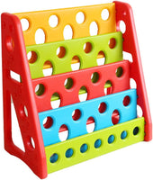 Intra Kids Plastic Bookshelf Magazine Holder for School/Office/Reception Living Room Furniture : Bookcases, Multicolour