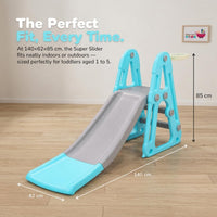 eHomeKart Garden Slide for Kids - Super Garden Slider with Extended Buffer Zone - for Boys and Girls - Perfect for Home/Indoor or Outdoor - 140 X 62 X 85 cm (Super Slider)