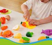 Little Fingers Kids Play Fruits n Vegetables (Fruits Cutting Big)