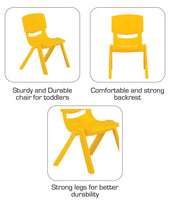 Intra Kids Baby Plastic Kids Chair for Activity Play School(Medium - Color Vary)