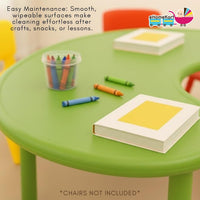 eHomeKart Fish Table - Perfect for Home and School - Front Round Table for Kids - (53 x 20 x 20 inches) - Colour May Vary, Plastic