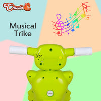 FunRide Tricycle for Kids with Music and Lights - Charlie Foldable Baby Tricycles - Trikes for Boys and Girls 18-36 Months - (Weight - Upto 18 Kg)