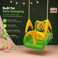 eHomeKart Swing for Kids - 3-in-1 Adjustable Baby Swing Toy for Indoor and Outdoor - for Boys and Girls of Age 6 Months+ (Pink)