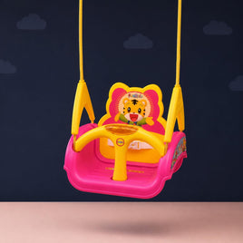 eHomeKart Swing for Kids - 3-in-1 Adjustable Baby Swing Toy for Indoor and Outdoor - for Boys and Girls of Age 6 Months+ (Pink)