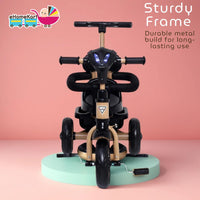 Fun Ride Kids Aster Tricycle with 360 Rotatable Seat, Parental Control Handle for 1.5 to 5 Years - Musical Trike for Kids with Safety Handle for Boys and Girls (Green)