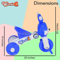 FunRide Tricycle for Kids with Music and Lights - Charlie Foldable Baby Tricycles - Trikes for Boys and Girls 18-36 Months - (Weight - Upto 18 Kg)