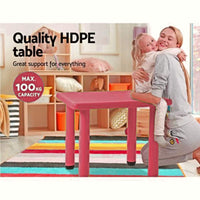 Little Fingers Intra Kids Strong and Sturdy School Study Half Round Moon Kids Table
