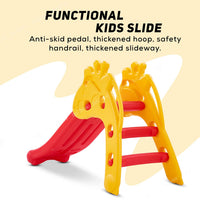Baybee 3 in 1 Baby Slides for Kids | Outdoor Sliding with Basketball Set, Antislip Steps & Climbing | Perfect Baby Play Area Indoor Setup | Freestanding Slider for Kids 2 to 5 Years (Grand Slide)