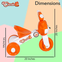 FunRide Tricycle for Kids with Music and Lights - Charlie Foldable Baby Tricycles - Trikes for Boys and Girls 18-36 Months - (Weight - Upto 18 Kg)