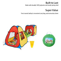 Cocomelon 3 in 1 Pop Up Play Tent Theme with Tunnel, Ball Pit for Kids, Boys, Girls, Babies and Toddlers, Indoor/Outdoor Playhouse, Multicolor