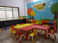 Little Fingers Intra Kids Strong and Sturdy School Study Half Round Moon Kids Table