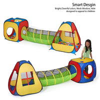 Cocomelon 3 in 1 Pop Up Play Tent Theme with Tunnel, Ball Pit for Kids, Boys, Girls, Babies and Toddlers, Indoor/Outdoor Playhouse, Multicolor
