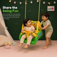 eHomeKart Swing for Kids - 3-in-1 Adjustable Baby Swing Toy for Indoor and Outdoor - for Boys and Girls of Age 6 Months+ (Pink)