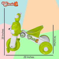 FunRide Tricycle for Kids with Music and Lights - Charlie Foldable Baby Tricycles - Trikes for Boys and Girls 18-36 Months - (Weight - Upto 18 Kg)