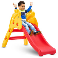 Baybee 3 in 1 Baby Slides for Kids | Outdoor Sliding with Basketball Set, Antislip Steps & Climbing | Perfect Baby Play Area Indoor Setup | Freestanding Slider for Kids 2 to 5 Years (Grand Slide)