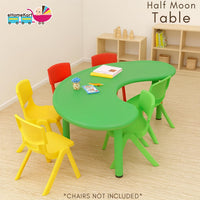 eHomeKart Fish Table - Perfect for Home and School - Front Round Table for Kids - (53 x 20 x 20 inches) - Colour May Vary, Plastic